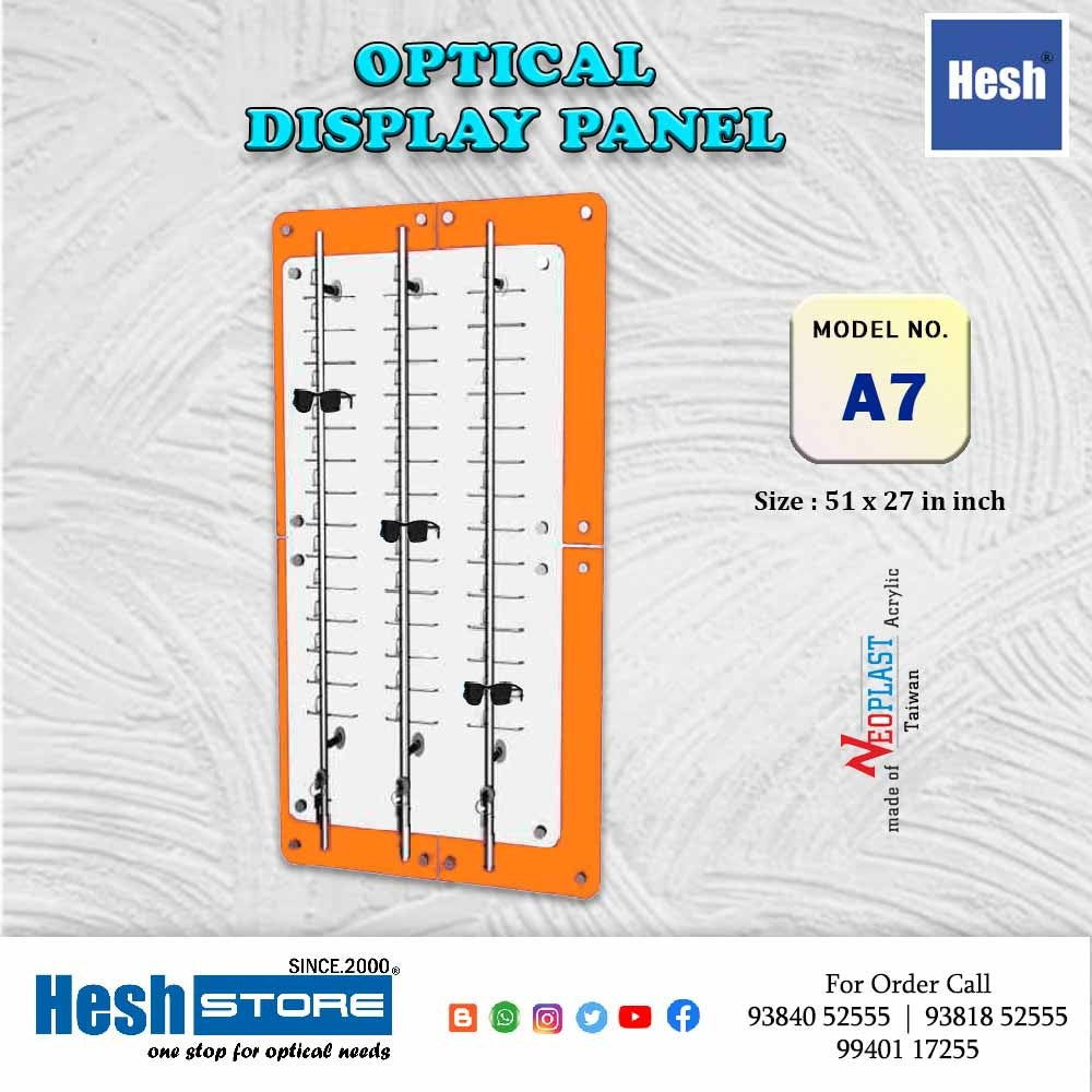 Sunglasses Display Wall Mounted Acrylic Glasses Holder - A7