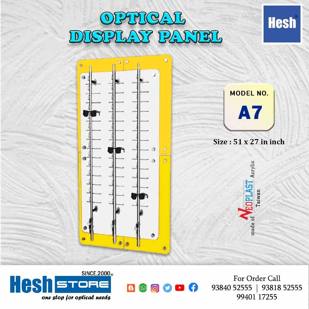 Sunglasses Display Wall Mounted Acrylic Glasses Holder - A7