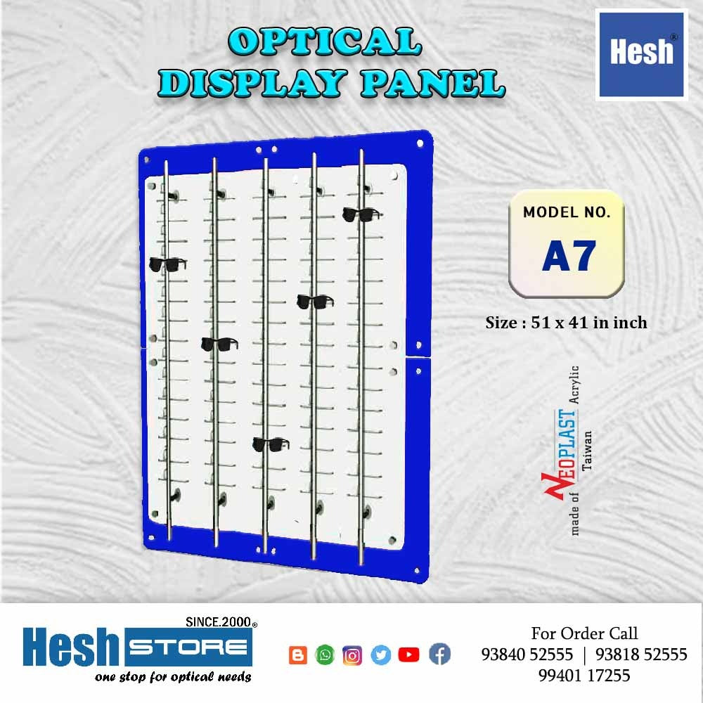 Sunglasses Display Wall Mounted Acrylic Glasses Holder - A7
