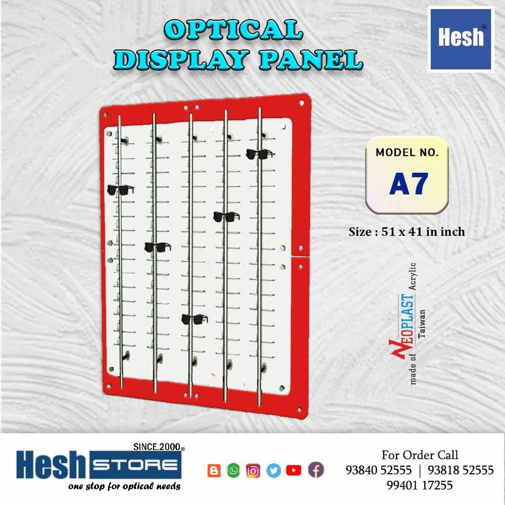 Sunglasses Display Wall Mounted Acrylic Glasses Holder - A7