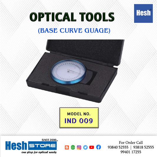 Opthalmic lens clock base curve