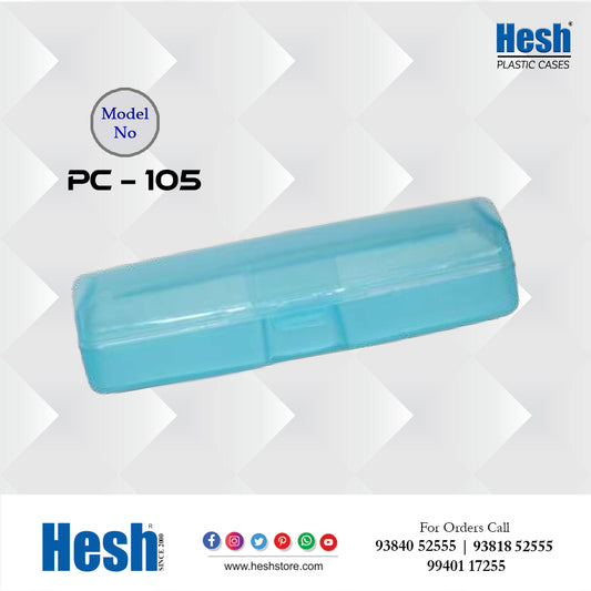 Multicolor Clear Plastic Spectacle Case - PC 105