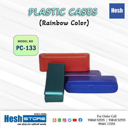 PLASTIC CASE FOR GLASS RAINBOW COLOR