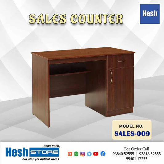 Sales Counter - Door Storage & 1 Drawer - Sales 009 - Heshstore.in