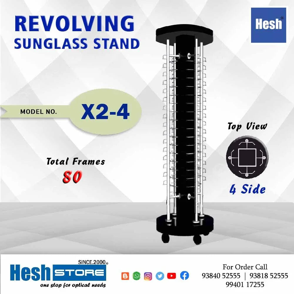 Revolving Floor Stand - X2 - 4 Rod – Heshstore.in