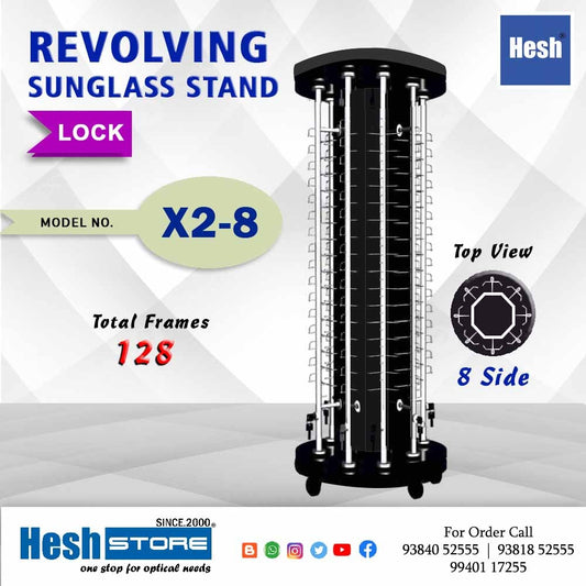 Revolving Floor Stand - X2 - 8 Rod