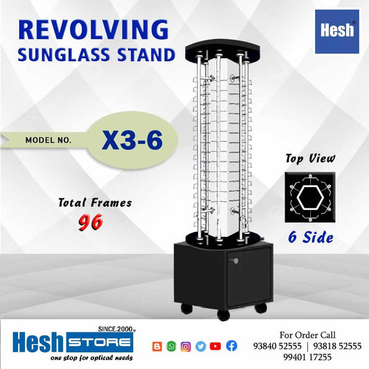 Revolving Floor Stand - X3 - 6 Rod