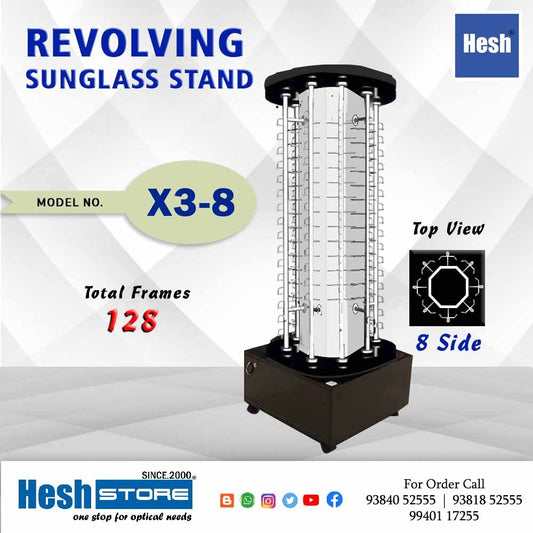 Revolving Floor Stand - X3 - 8 Rod