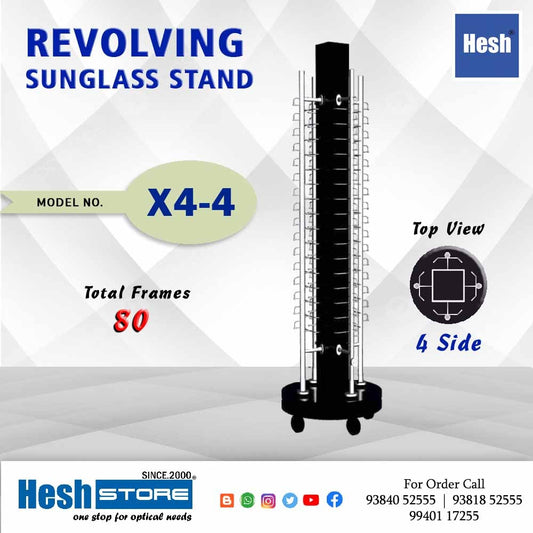 Revolving Floor Stand - X4 - 4 Rod