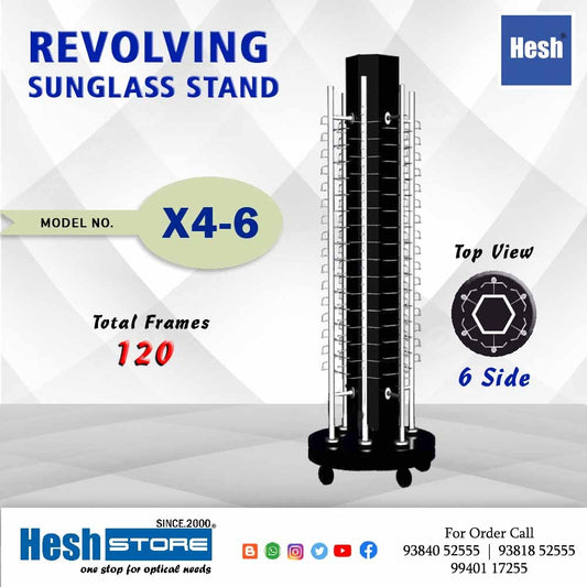 Revolving Floor Stand - X4 - 6 Rod