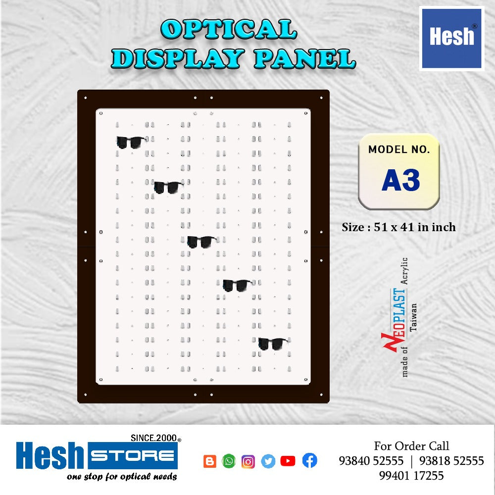 Optical Acrylic Wall Display - A3