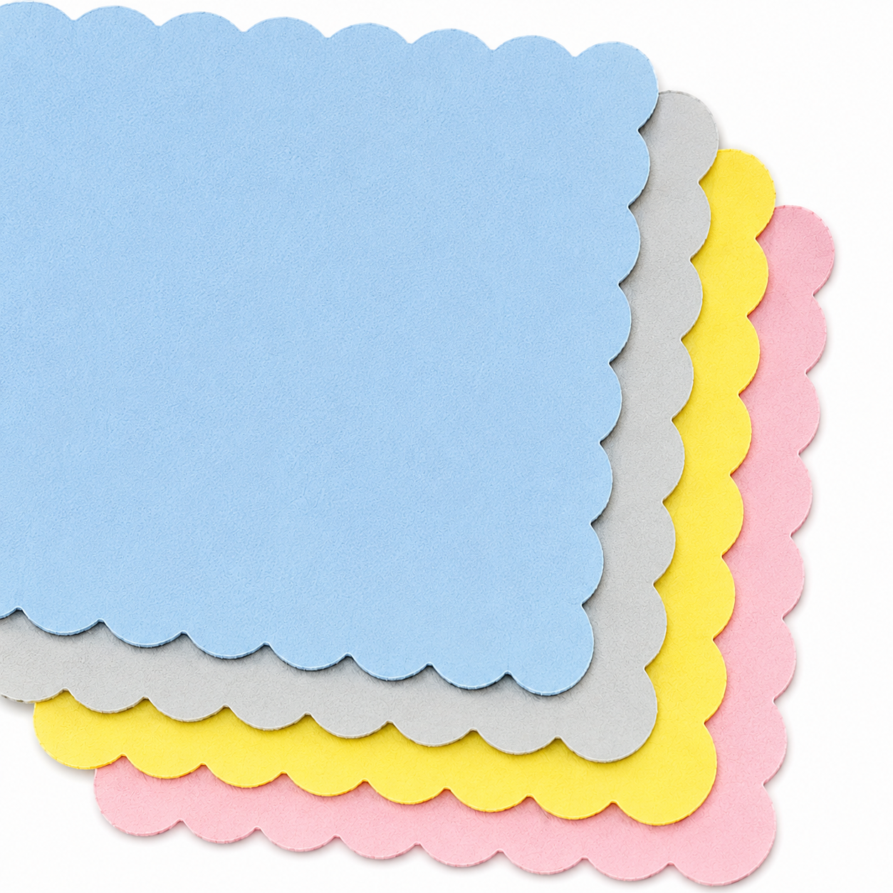 Flower Edge Cut Microfiber Cleaning Cloth