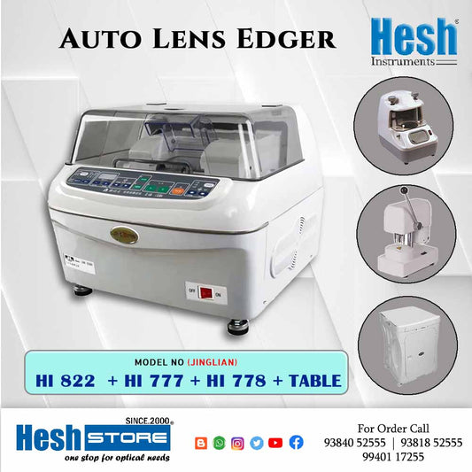 Jinglian Auto Lens Edger Set - Hi 822 + Hi 777 + Hi 778
