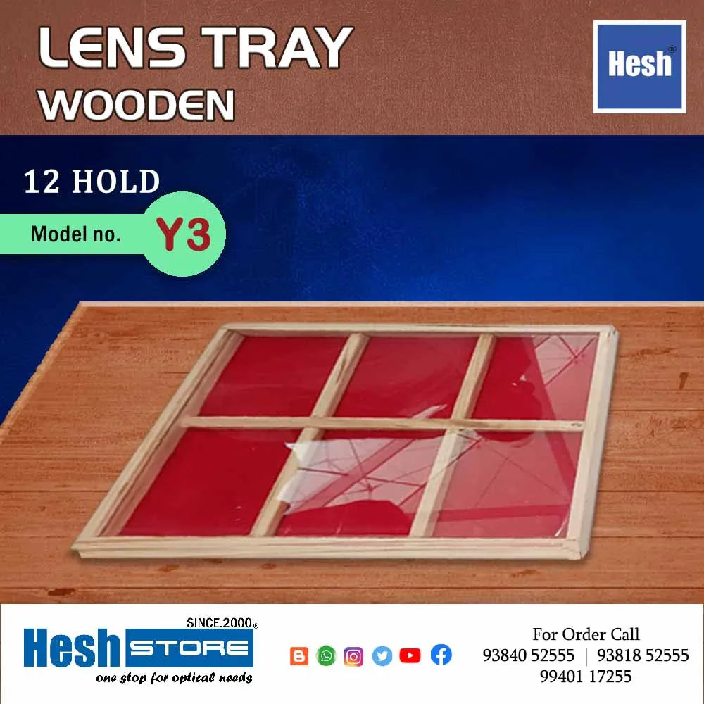 Wooden Lens Tray - Y3 - Heshstore.in
