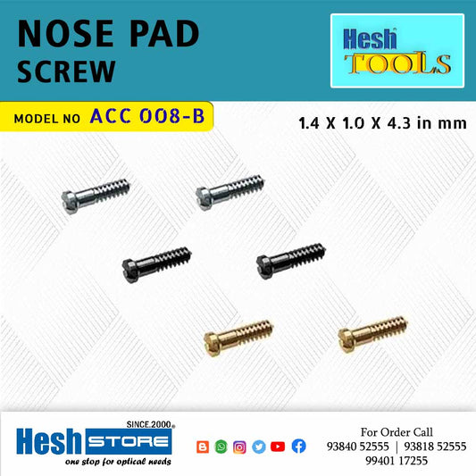 Nose Pad Screws - ACC 008 B