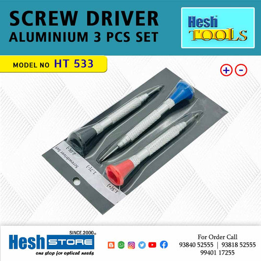 Screw Driver - Aluminium 3pcs Set - HT 533