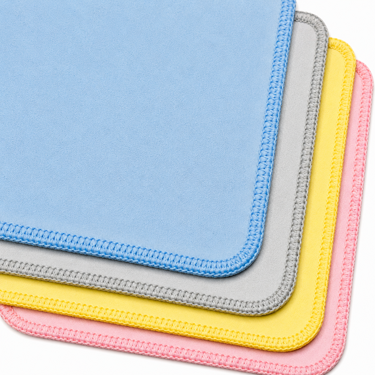 Stitched Edge Cut Premium Microfiber Cleaning Cloth