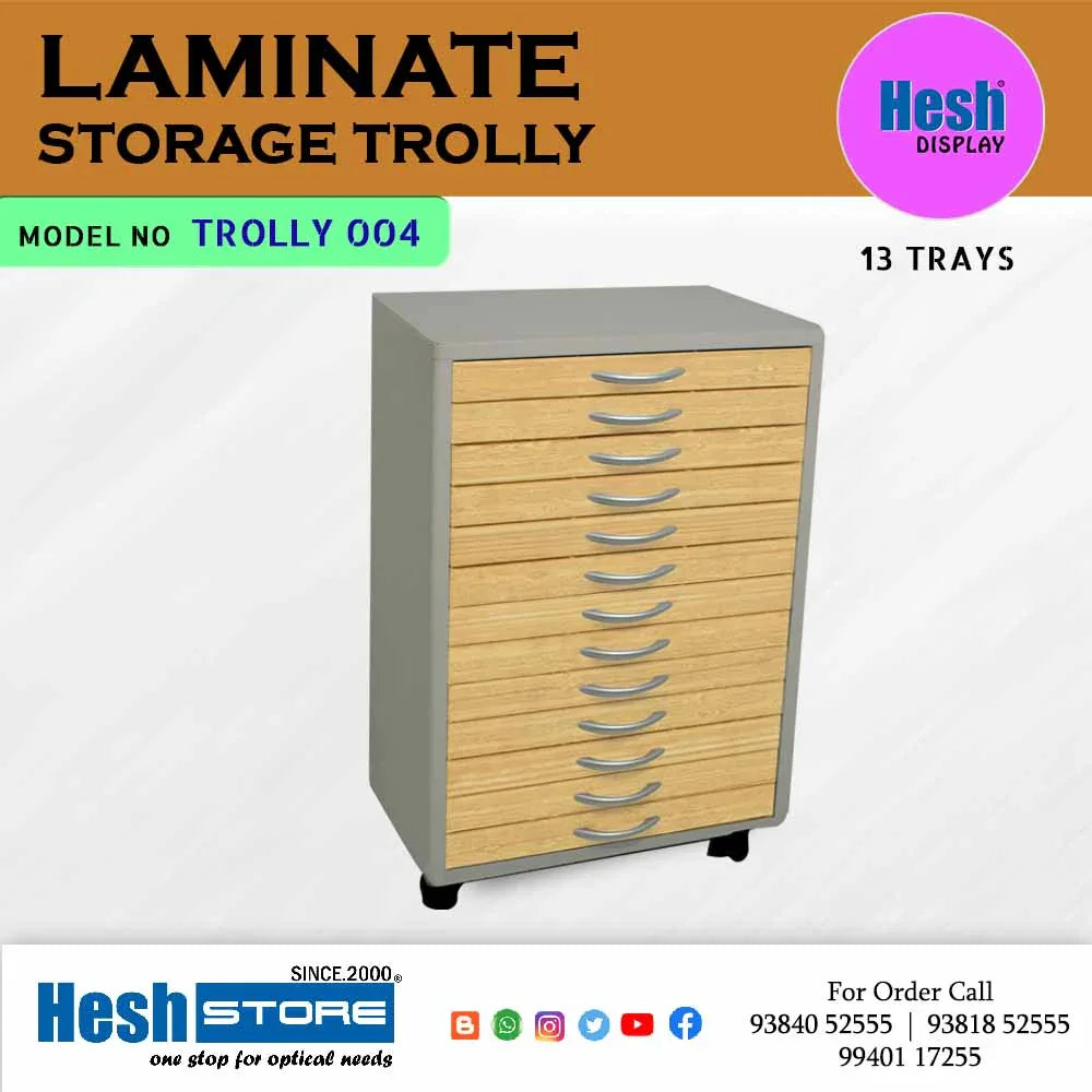 Storage Trolly 13 Trays - TROLLY 004 - Heshstore.in