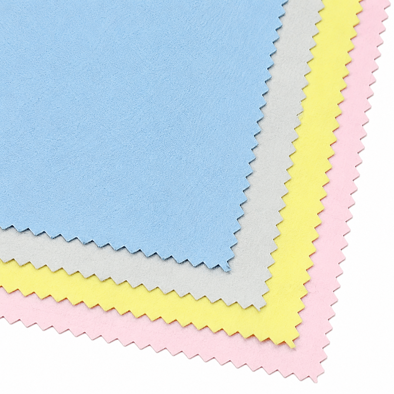 Zig Zag Edge Cut Microfiber Cleaning Cloth